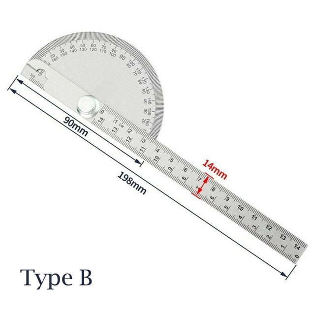 Travail du Bois en Acier Inoxydable avec Goniomètre à Angle de 180 Degrés