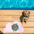 thumbnail image 2 of WHAMVOX Tapis de Bol pour Animaux de Compagnie Ensemble de 4 Napperons Réutilisables Design Simple Isolation Thermique Vert 18.9x10.6 Po, 2 of 8