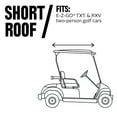 thumbnail image 2 of Classic Accessories Fairway Short Roof 2-Person FadeSafe™ Golf Cart Cover - E-Z-Go® Golf Cart Enclosure, 59”L Roofs, Light Khaki, 2 of 17