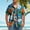 Multicolor, variant on Zylanna Men's Hawaiian Shirts, Turndown Collar Casual Quickly Dry Short Sleeve Summer Beach Button Down Shirts Multicolor Size XL