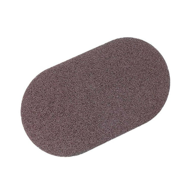 relayinert Sponge Brush Eraser Scrub Handle Grip Sink Pots Bowl Kitchen Cleaning Tool brown 1Set
