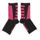 thumbnail image 1 of Calcetines deportivos muy transpirables, elásticos, cómodos, con mangas de compresión para pies para hacer ejercicio físico, correr, en color negro y rosa, 1 of 10