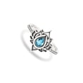 thumbnail image 1 of Minnieouse Anillo de flor de loto de estilo Simple para decoración de dedos, joyería exquisita para mujer, accesorio de moda Vintage para mujer, Ropa, zapatos y accesorios Miscelánea Azul Nº 8 Minnieouse  AP015024-02, 1 of 6
