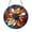 Acrylic 3.5 Inch, variant on Multicolor Abstract Swirl Stained Glass Circular Panel, Artistic Window Decor, Modern Light Catching Home Accent
