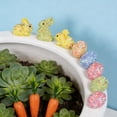 thumbnail image 5 of Colorful Easter Eggs with Rabbits Carrots, Foam Bunny Figurines for Garden Patio Decor, Festive Spring Ornaments for Outdoor Holiday Display, 5 of 6