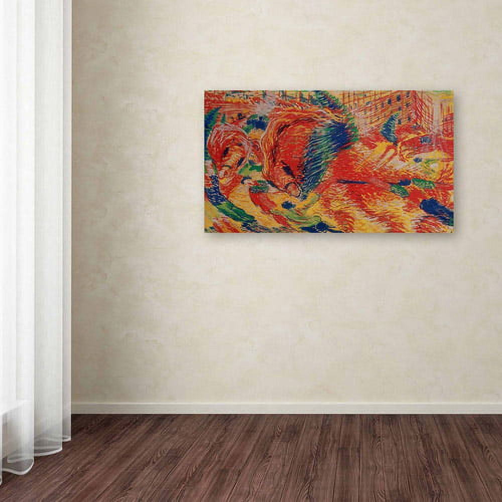Trademark Fine Art "The City Rises, 1911" Canvas Art by Umberto Boccioni