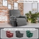 thumbnail image 2 of Funda de sillón reclinable ULTICOR de jacquard de 4 piezas, gris oscuro, 2 of 6
