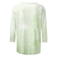 thumbnail image 6 of FDGIU Plus Size St. Patrick's Day Tee for Women - Short Sleeve Shamrock Graphic Crew Neck Top, 6 of 6