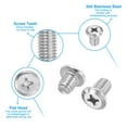 thumbnail image 3 of Uxcell Round Head Phillips Screws, 8 Pack M8-1.25 x 10mm 304 Stainless Steel 18-8 Full Thread, 3 of 7