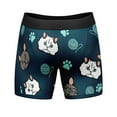 thumbnail image 2 of Mens Cat Dad Boxers Funny Cute Kitten Lovers Paw Graphic Novelty Underwear for Guys, 2 of 4