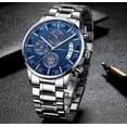 thumbnail image 6 of CRRJU New Fashion Stainless Steel Mens Watches Top Brand Luxury Waterproof Quartz Watch Men Date Dial Sport Chronograph, 6 of 6