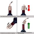 thumbnail image 5 of Stainless Steel Wine Bottle Stopper with Silicone - Expandable Wine Bottle Stopper - Reusable - Keep Wine Fresh (Rose Gold 2), 5 of 5