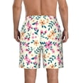 thumbnail image 3 of Bixox Men's Cute Flower printing Casual Classic Fit Short Summer Beach Shorts, 3 of 6
