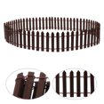 thumbnail image 1 of FESTFENDS 2pcs Micro Garden Fence Mini Decor Fence Coffee Wood Fairy Gardens Miniature Decorations, 1 of 4