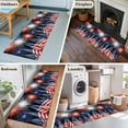 thumbnail image 6 of Independence Day Washable Area Rug 2 x 6 ft American Flag Fireworks Starry Sky Abstract Watercolor, Soft Non Slip Rugs Stain Repellent Indoor Felt Carpet for Living Dining Room Bedroom Home Office, 6 of 9