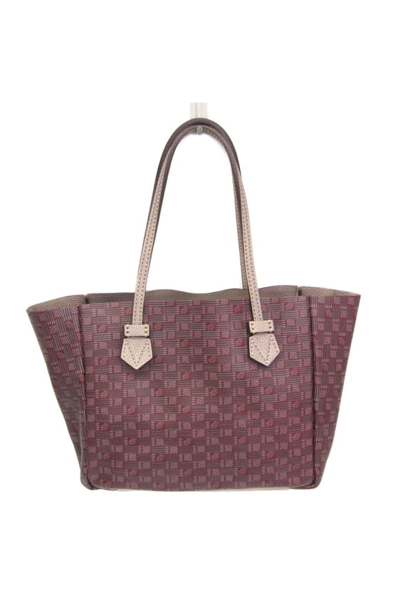 Pre-Owned Moreau VINCENNES S Size Men,Women Leather Tote Bag Purple,Wine (Good)