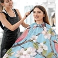 thumbnail image 5 of Flower Bird Salon Cape, Hair Cutting Cape with Snaps, Professional Large Barber Stylist Hairdresser Cape, Waterproof Machine Washable, 65" x 55”, 5 of 7