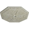 thumbnail image 3 of 29 1/8"OD x 2 1/4"ID x 1 1/8"P Spring Octagonal Ceiling Medallion (Fits Canopies up to 3"), Hand-Painted Pot of Cream Crackle, 3 of 6