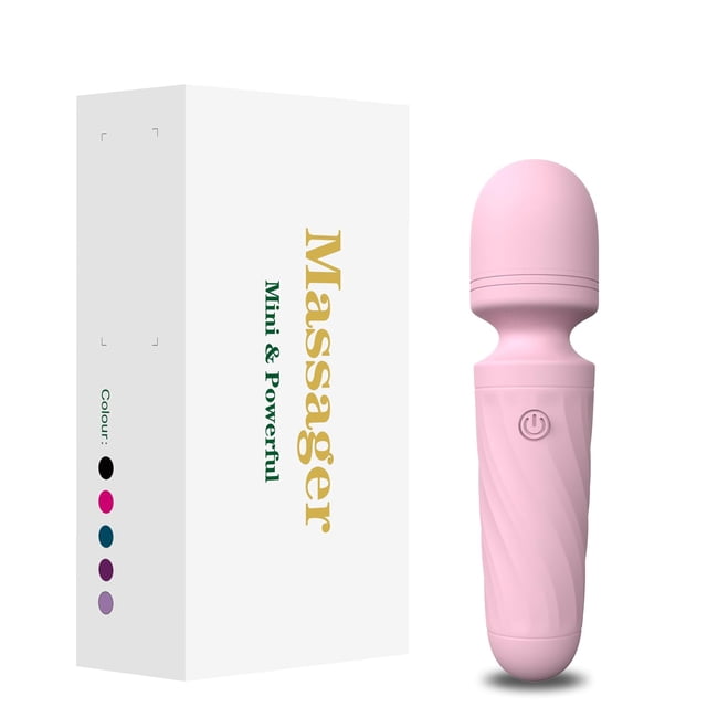 Masajeador KINGWAND mini impermeable recargable por USB con 10 modos de vibración