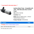 thumbnail image 2 of Auxiliary Water Pump - Compatible with 1999 - 2002 Mercedes-Benz CLK430 Coupe 2000 2001, 2 of 3