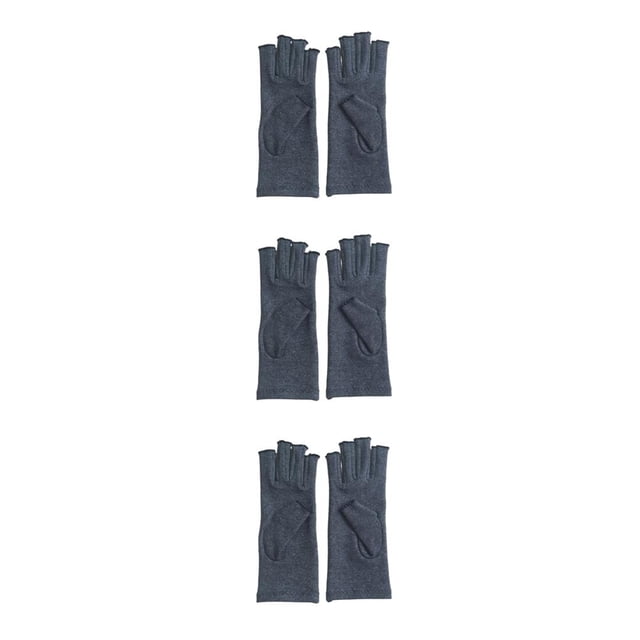 Guantes para artritis Minnieouse mano articulada soporte para muñeca antideslizante gris