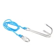 thumbnail image 3 of Stainless Steel Double Reef Hook with Spiral Coil Lanyard for Safe Underwater Diving and Activities - SafetyBlue, 3 of 8