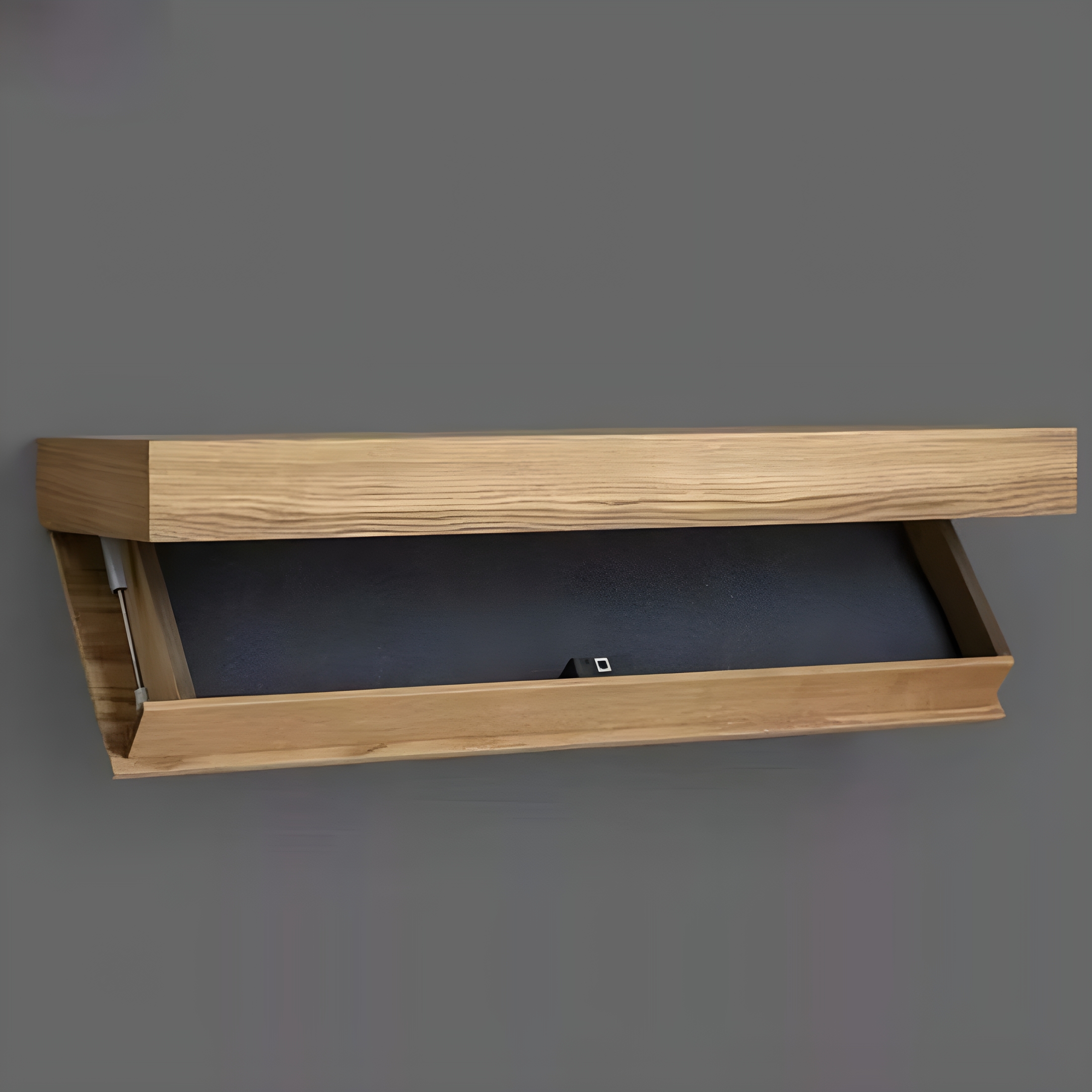 LAMIRO Designer Shelf with Secret Compartment,Concealed Floating Shelf,Shelf with Hidden Compartment,Wall-Mounted Storage Rack,Modern Home Decor,Ideal for Living Room or Office (Black)