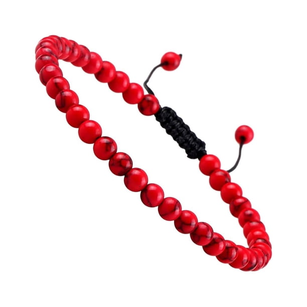 Minnieouse de cuentas de piedra exquisita, diseños elegantes, tamaño adecuado para todos los regalos, de piedra Natural Ropa, zapatos y accesorios Miscelánea linea negra roja