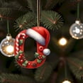 thumbnail image 4 of Home Decor 26 Christmas Letter Decorations A To Z (without H And V) Hanging Christmas Tree Pendant Alphabet Letters Named Alphabet Decorations Christmas Tree Decorations, 4 of 4