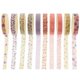 thumbnail image 1 of Japanese Stationery Washi Tape For Special Events 200cm X 0.8cm Decorative 10 Rolls, 1 of 4