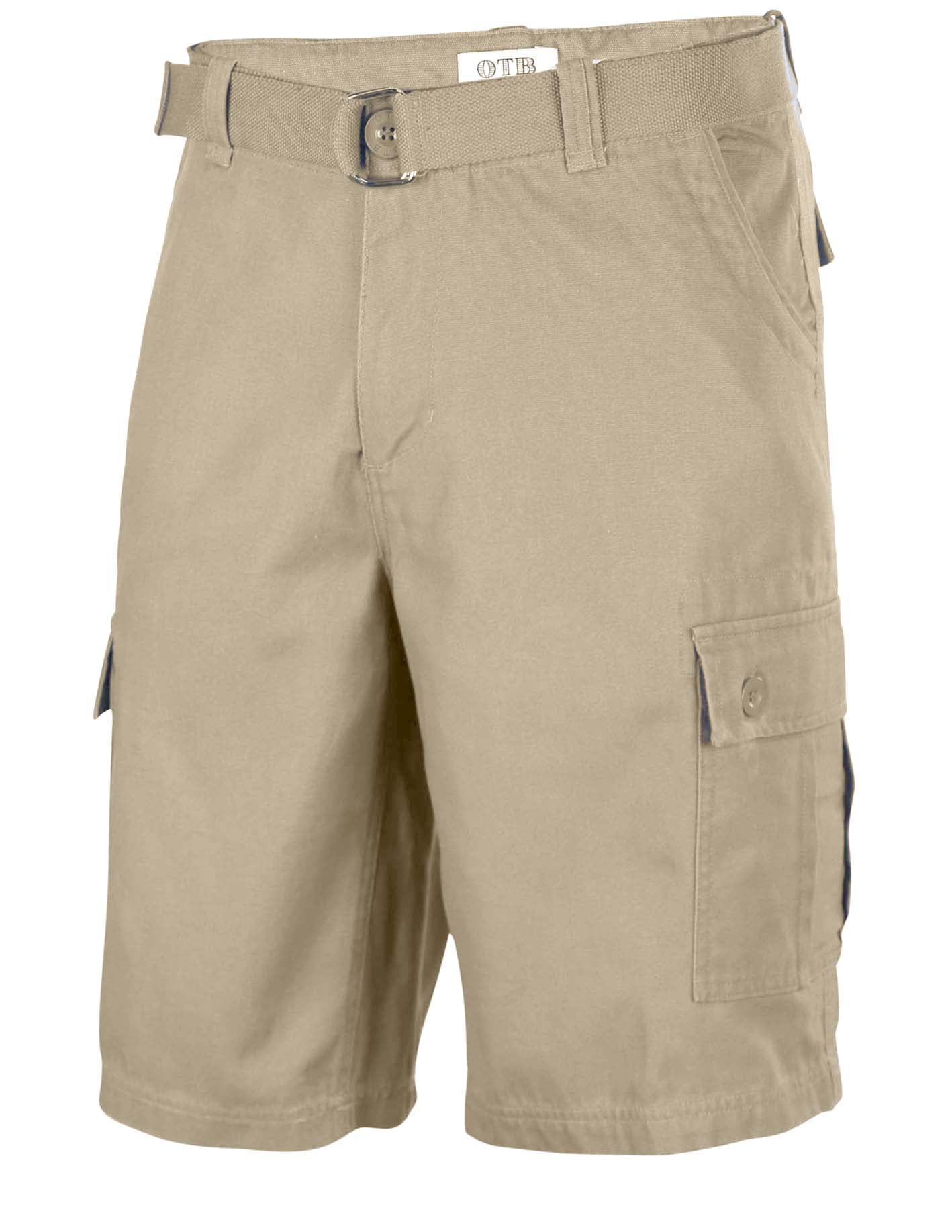 Regular & Big Style One Mens Rugged Classic-Fit Belted Twill Cargo Shorts
