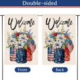 thumbnail image 6 of Patriotic Garden Flag 12x18 Inch Double Sided Mason Jar Flower American Yard Flag for Outsides, Celebration Summer Holiday Decorations, 6 of 6