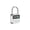 Silver, variant on Smart Timing Padlock LCD Display USB Rechargeable Anti Addiction Electronic Lock ,Easy DIY Installation
