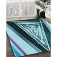 thumbnail image 2 of Ahgly Company Indoor Rectangle Patterned Blue Jay Blue Area Rugs, 7' x 9', 2 of 6