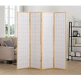 thumbnail image 4 of Roundhill Furniture 4 Panel Oriental Shoji Screen Room Divider, Natural, 4 of 4