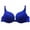 Blue, variant on Wire Free Plunge Bra Women Front Closure One Piece Padded Seamless Bralette Women Lingerie Underwear Push Up Bras Orange 32 B