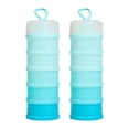 thumbnail image 3 of 2 Contenedores Dispensadores de Proteínas Multifuncionales, Ideales para Almacenar Alimentos en Casa, Viajes o Entrenamiento. Perfectos para el Hogar azul, 3 of 7