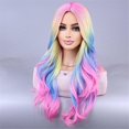 thumbnail image 2 of Rainbow Wig European & American Cosplay Wig Party Ghost Festival Wig, 2 of 5