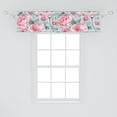 thumbnail image 2 of Floral Window Valance, Watercolor Style Pastel Pink Peony Flowers English Garden Vintage Vibes, Curtain Valance for Kitchen Bedroom with Rod Pocket, 54" X 18", Pale Blue Pastel Pink, by Ambesonne, 2 of 2
