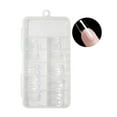thumbnail image 5 of dianhelloya 100Pcs/Box Fake Nails Water Drop T-Shaped Short Round Square Head Ultra Thin DIY Transparent Artificial Nails False Nail Extension D, 5 of 8