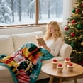 thumbnail image 5 of WEGFTDUOP Christmas Print Blanket Comfortable And Soft Flannel Blanket Merry Christmas Blanket Suitable For Bedroom Sofa Christmas Decoration 75X100cm Blankets And Throws, Bed Blankets, 5 of 7