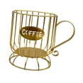 thumbnail image 4 of DOLITY Coffee Pod Holder Compact Coffee Capsule Basket for Countertop Kitchen Cafes Gold Small, 4 of 9