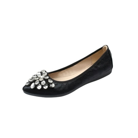 

Ritualay Women Lightweight Low Top Loafers Soft Anti-Slip Slip On Flat Shoes Work Comfy Pointy Toe Flats