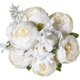 thumbnail image 1 of Plantas verdes de flores falsas de peonía artificial (blanco primavera) TUNC Sencillez, 1 of 5