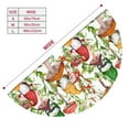 thumbnail image 5 of Kll 30" Christmas Tree Skirt Mushrooms Gnomes Xmas Tree Skirts Mat For New Year Xmas Holiday Party Indoor Outdoor Home Decoration, 5 of 9