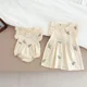 thumbnail image 3 of Vestido volador de encaje de estilo coreano para niña, vestidos de princesa florales bordados, mono encantador para bebé, trajes para hermana, 3 of 6