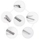 thumbnail image 2 of Pinzas de pelo de metal de 150 piezas, pinzas de cocodrilo de una clavija, pinzas rizadas, accesorio de plata para el arco Feliz Sencillez, 2 of 4