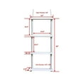 thumbnail image 3 of Pactrade Marine Inflatable Boat Kayak 4-Step White Folding PE Rope PVC Ladder for Emergency, 3 of 5