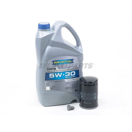 BLAU J1A5053-D Motor Oil Change Kit - Compatible with 2000-06 VW Golf IV w/ 4 Cylinder 1.8T Engine - 5w30