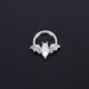 thumbnail image 3 of Halloween Punk Body Piercing Nariz Joyería 16G Espaciador Damas Hombres Acero inoxidable 316L Cirugía Pezón Anillos Lindo Murciélago Halloween Nariz Anillos Bisagra sin costuras Segmento Clicker Pend JAMW Sencillez, 3 of 5
